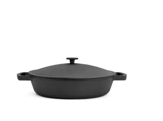 Жаровня чугунная с чугунной крышкой 360х80 мм (29-13- M3680U-1)