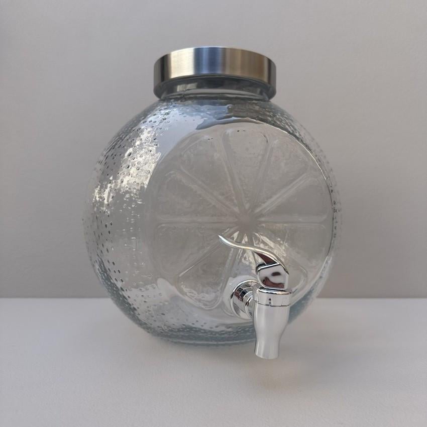 Лимонадник S&T 9142 скляний з металевою кришкою 4,5 л (2601594908) - фото 5