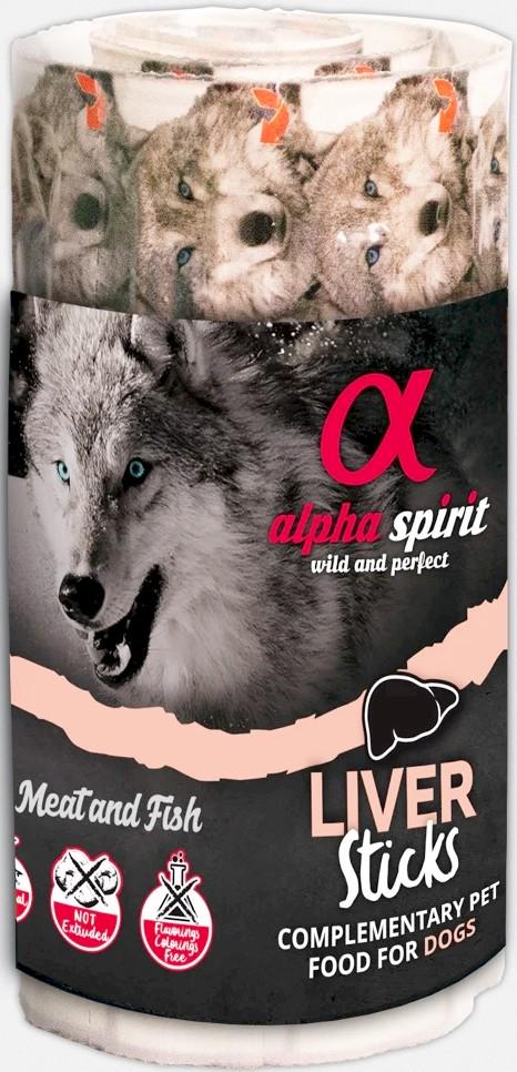 Лакомства для собак Alpha Spirit Sticks полувлажные беззерновые палочки с печенью 16 шт. 10 г (as5106415) - фото 2