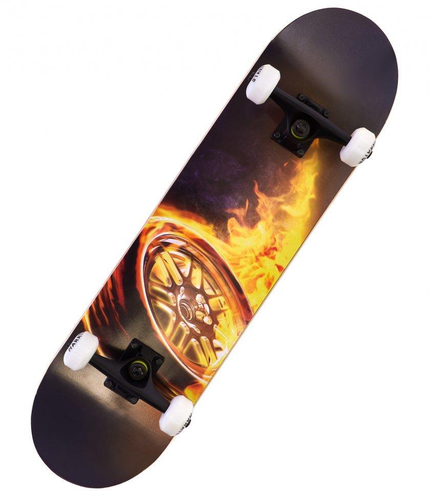 Скейтборд El Primo натуральное дерево Canada трюковой для подростка Pinesky Stark для трюков с росписью Шина - фото 2