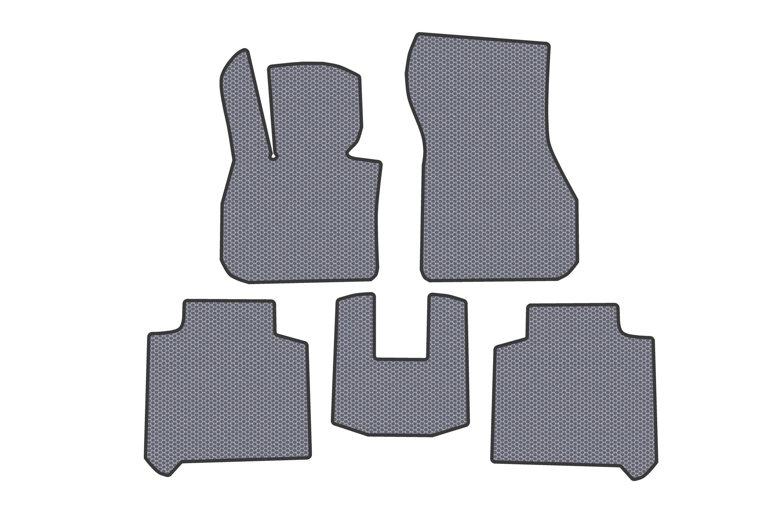 Коврики резиновые Digital Designs Carsuit 2 ряда для BMW 2 серия Active Tourer F45/F46 2014-2021 г. Серый (185165)