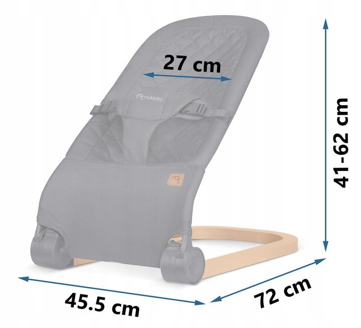 Кресло-качалка Nukido Baby Bouncer NK-52 с игрушками Серый (705202) - фото 3