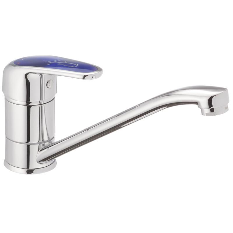 Смеситель для кухни Haiba MAGIC 555 с ручкой с ручкой Синий (HB0668)