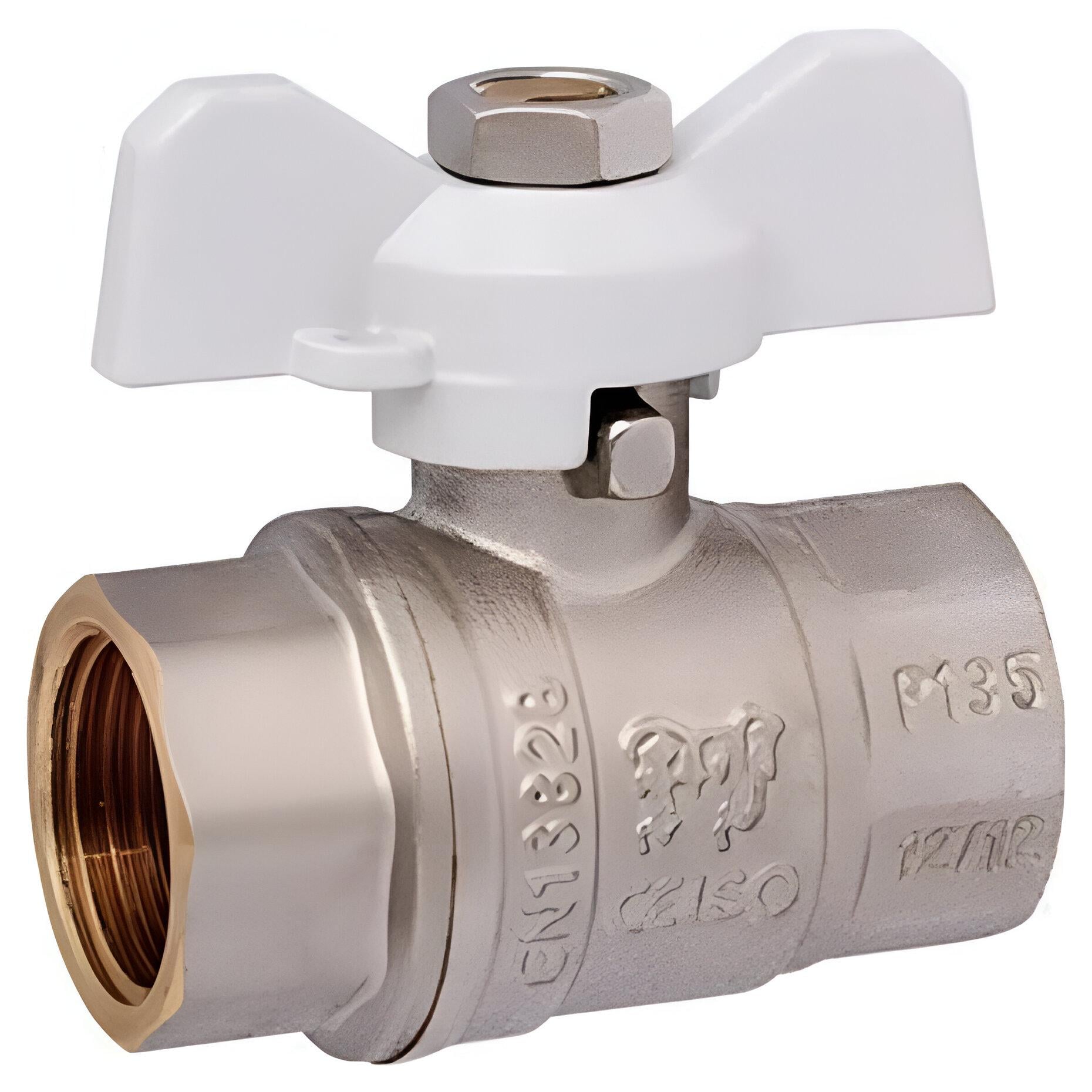 Кран кульовий PROFACTOR PF FBV 300 1/2" ВВ з ручкою метелик (AKD7845)
