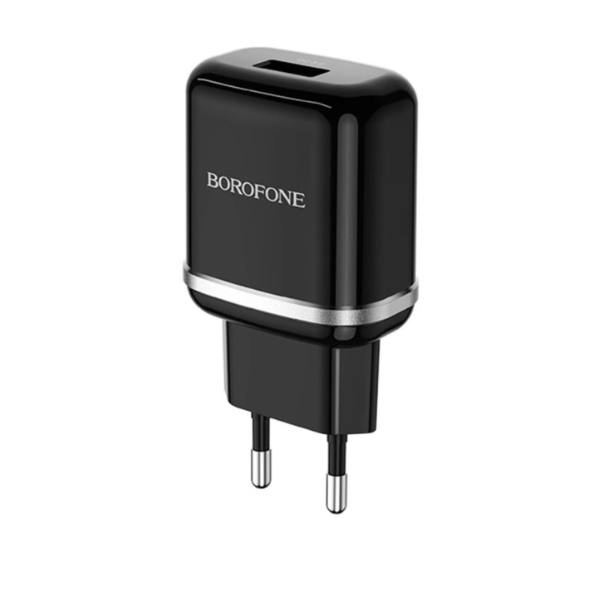 Сетевое зарядное устройство Borofone BA36A QC3.0/18W/3A Micro Black Сетевое зарядное устройство Borofone BA36A QC3.0/18W/3A Micro Black