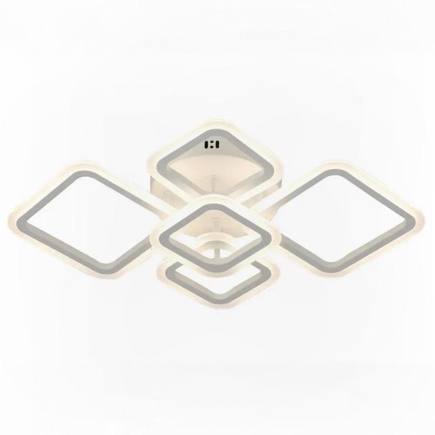 LED-люстра стельова Valeso з пультом на п'ять плафонів 3000/6500K IP20 G 2929/5 WT 86W Білий (28685732)