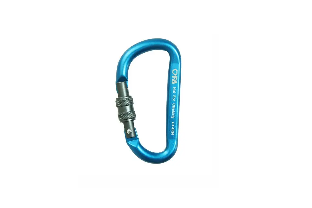 Карабін допоміжний First Ascent NFC 7 мм з муфтою Blue (FA7019) - фото 1