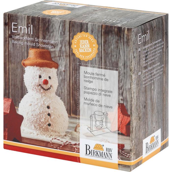 Форма для випічки у вигляді сніговика Еміля RBV Birkmann двостороння 17х10х17,2 см (2572813)