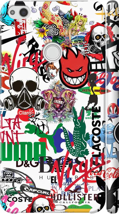 Чехол на Huawei P8 Lite (2017) Many different logos (4022m-777-42517) Чехол на Huawei P8 Lite (2017) Many different logos (4022m-777-42517)
