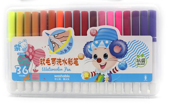 Набір фломастерів-пензлів Mouse 228-36 36 шт. (MTT-147666) Набір фломастерів-пензлів Mouse 228-36 36 шт. (MTT-147666)