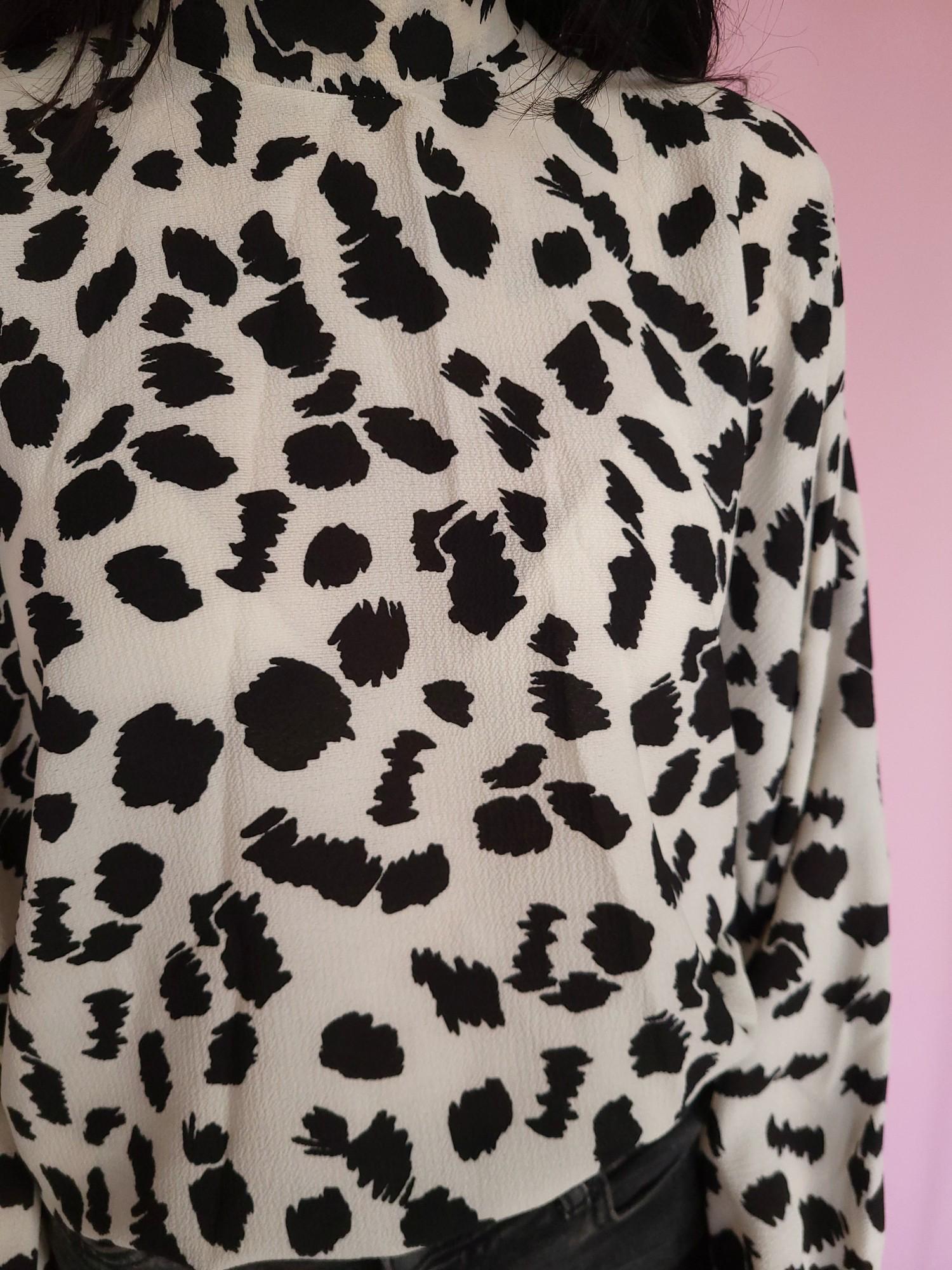 Блуза Boohoo L Молочный/Черный (10285/46) - фото 5 Блуза Boohoo L Молочный/Черный (10285/46) - фото 5