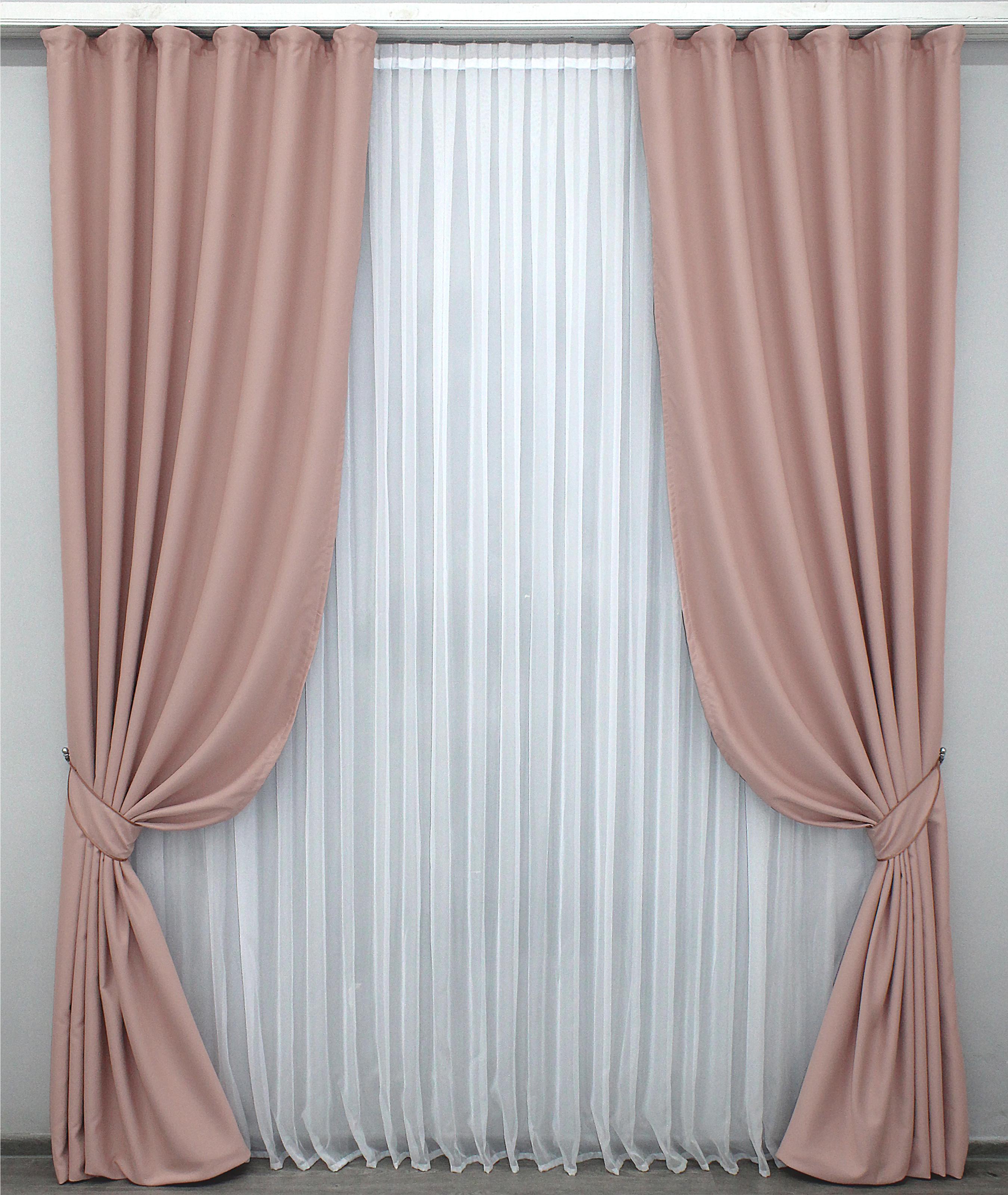 Комплект штор VR-Textil Midnight № 1226ш блэкаут 150х290 см 2 шт. Светло-пудровый (33-0072) - фото 1 Комплект штор VR-Textil Midnight № 1226ш блэкаут 150х290 см 2 шт. Светло-пудровый (33-0072) - фото 1
