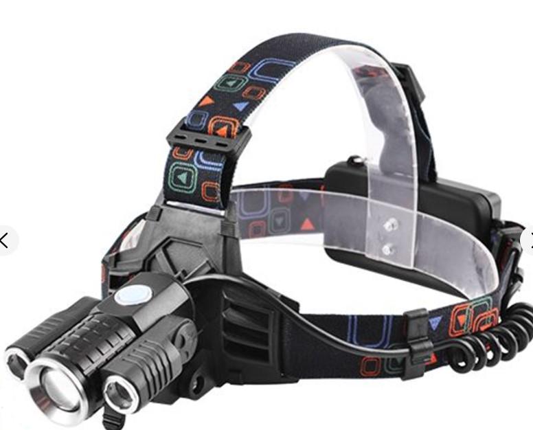 Фонарь налобный W602-T6+2XPE 2x18650/zoom/ЗУ 220V/12V/ Box (W602-T6+2XPE)