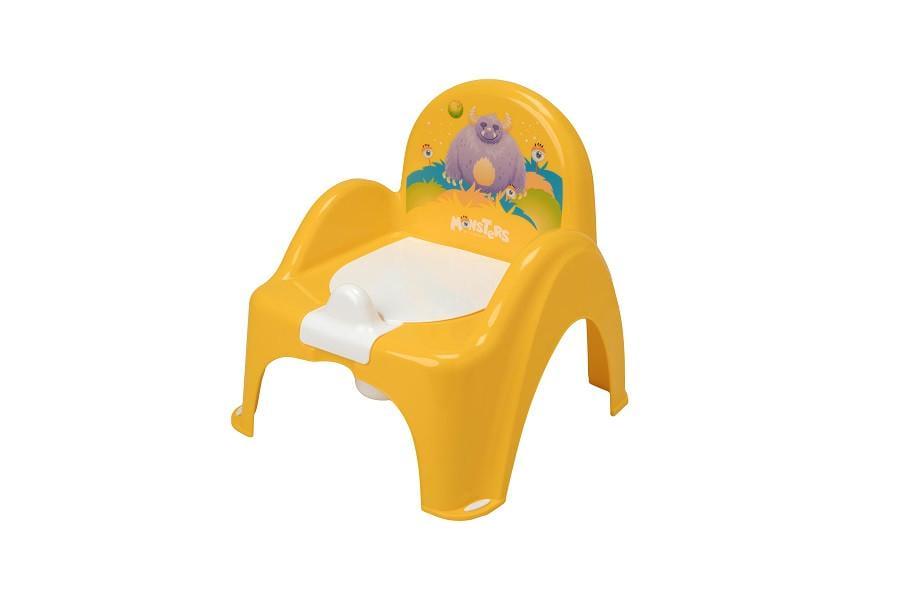 Горшок-стульчик Tega Baby Монстрики с музыкой Желтый (5902963004819 PO-027-124)