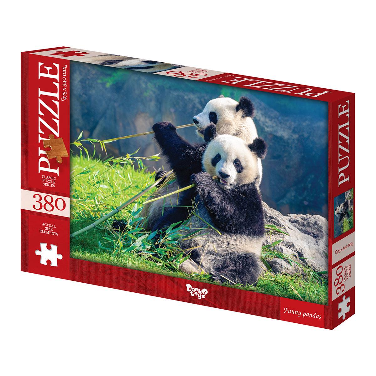 Пазли Danko Toys с.6 Funny pandas 380 ел.