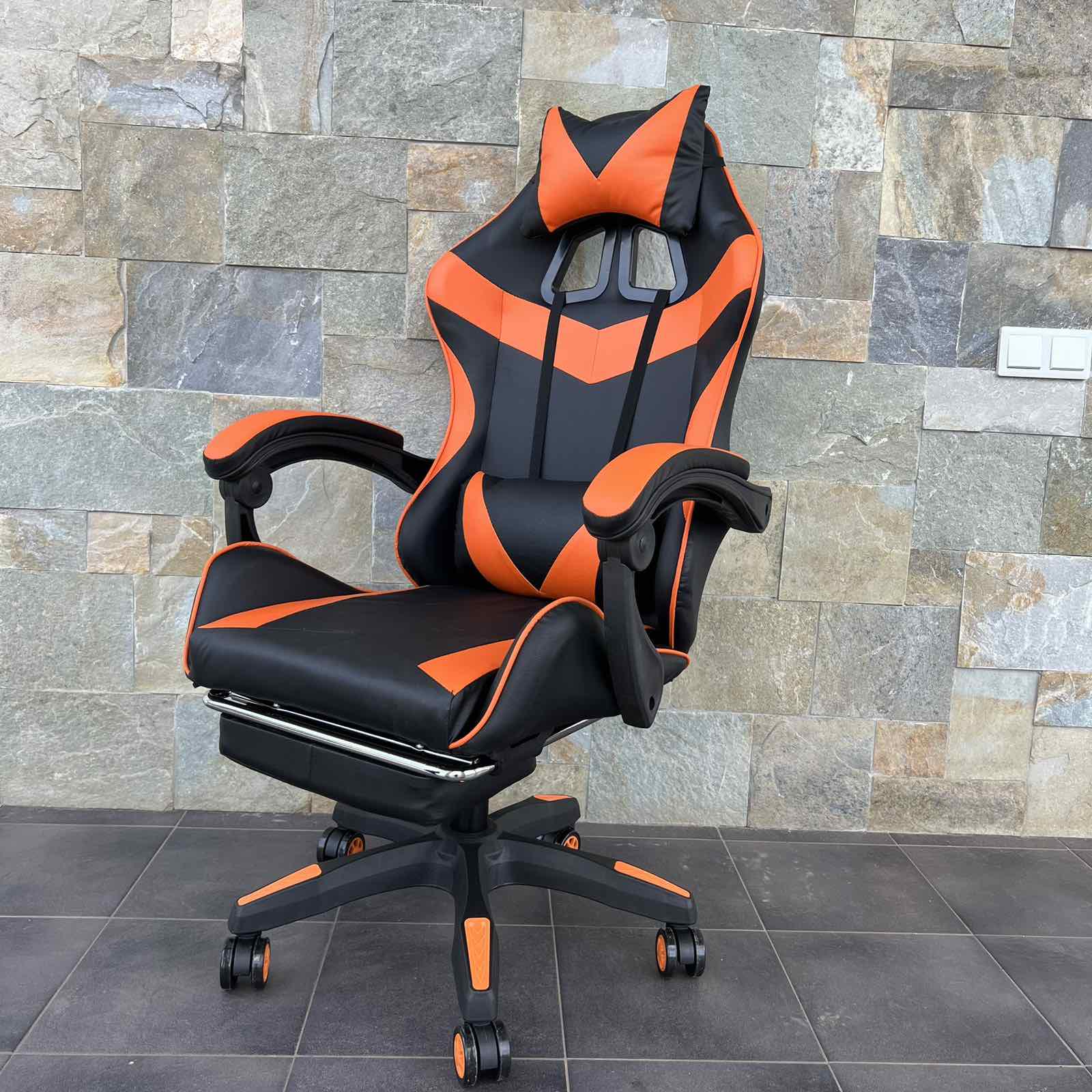 Кресло геймерское Prestige 730 Черно-оранжевый - фото 4 Кресло геймерское Prestige 730 Черно-оранжевый - фото 4