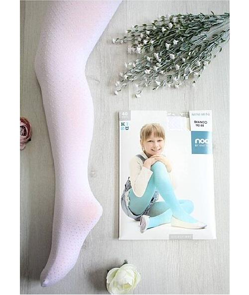 Колготы детские с крупинками Knittex MiniMini 40 den 92 см-98 Белый