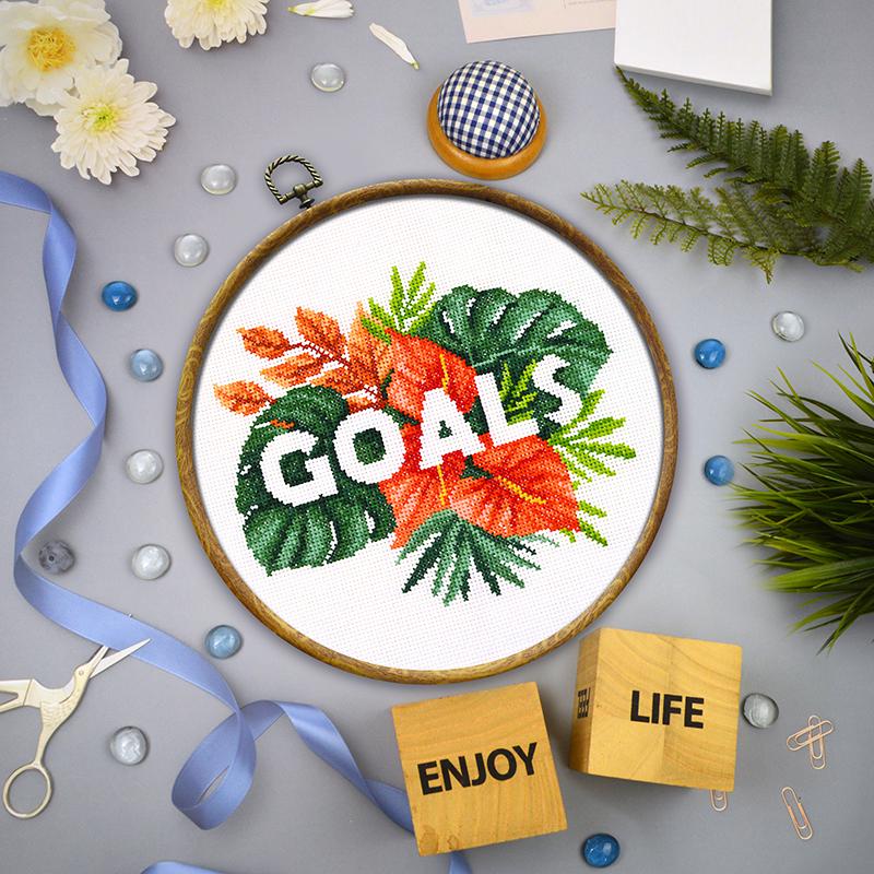 Набор для вышивки крестиком Goals (987)