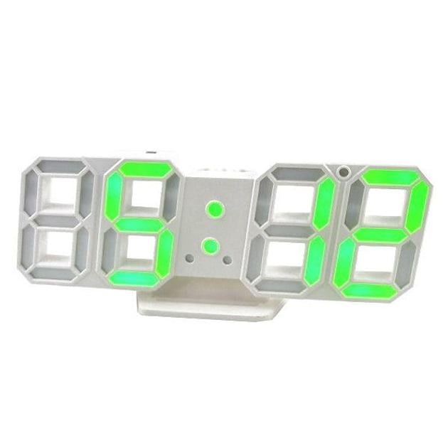 Годинник настільний MHz LY 1089 з LED підсвічуванням Білий/Блакитний (011118) - фото 4