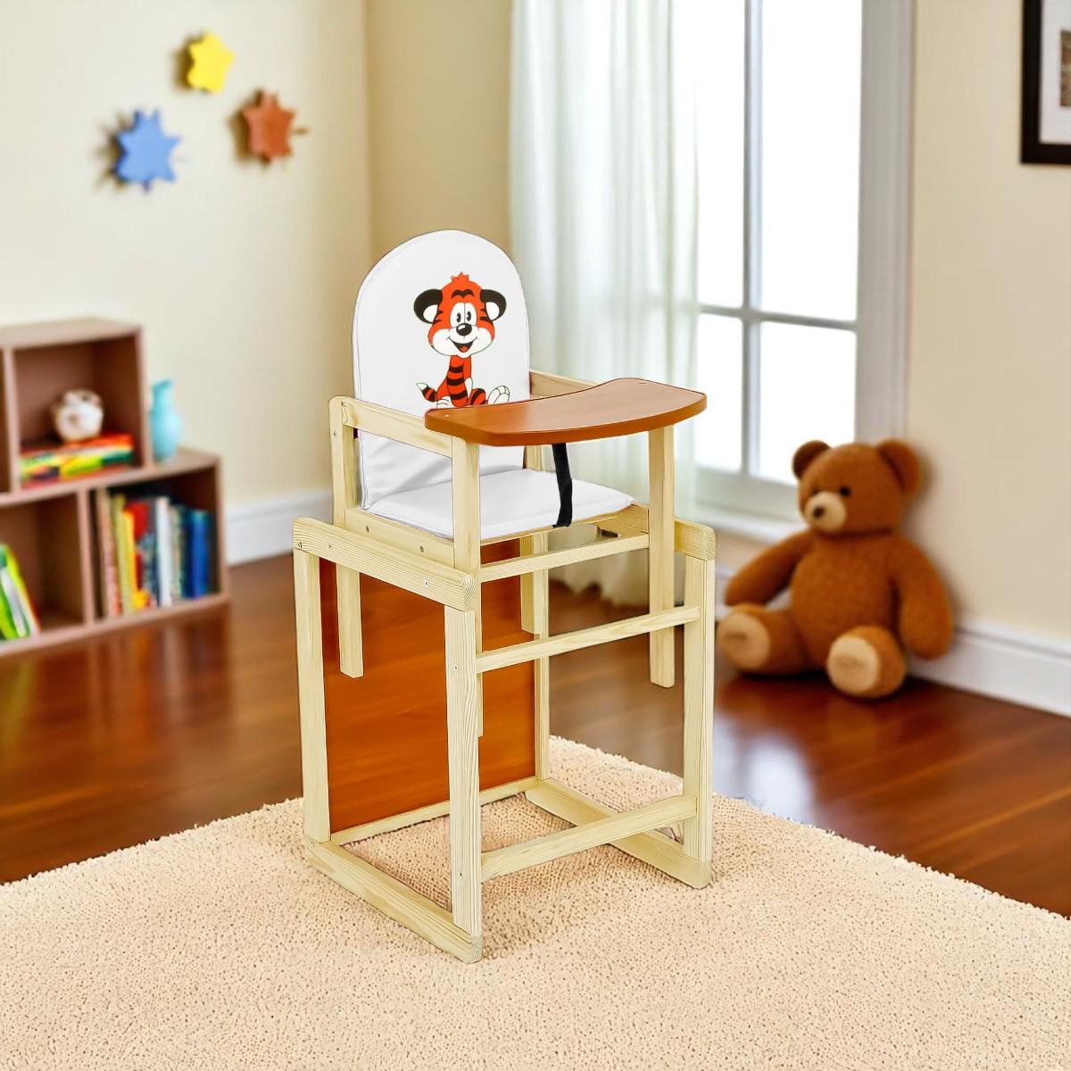 Стульчик для кормления Мася Тигр Белый (№2013) - фото 3 Стульчик для кормления Мася Тигр Белый (№2013) - фото 3