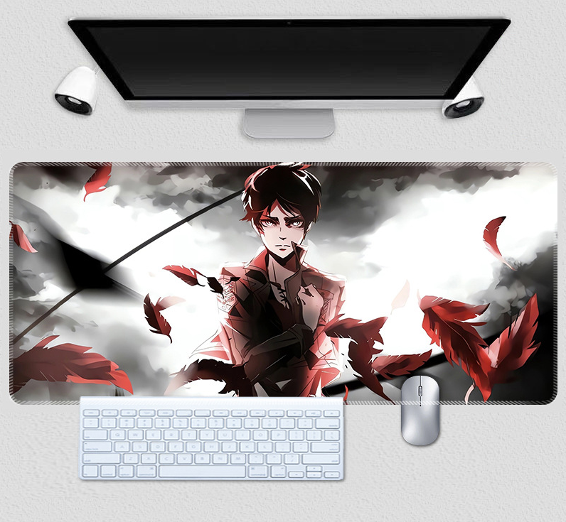 Килимок для мишки з Аніме принтом Attack on Titan 800х300х3 мм (0632)