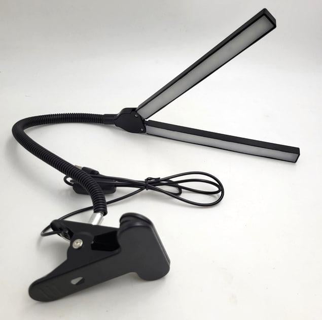 Настольная лампа гибкая на прищепке UKC XSD 919 USB LED 2 плафона Черный Настольная лампа гибкая на прищепке UKC XSD 919 USB LED 2 плафона Черный