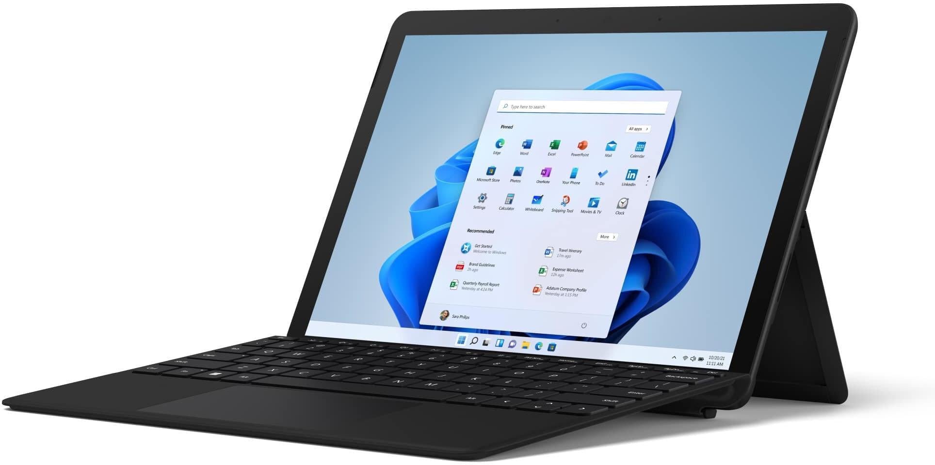 Ноутбук Microsoft Surface Go 3 105" Pentium Gold 6500Y RAM 128 Gb SSD Windows 11 Home Keyboard 8 Gb Black (8VA-00018+KCM-00031)