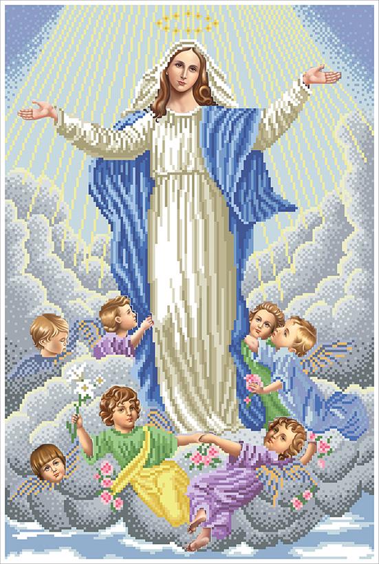 Схема вышивки «Иконы Богородицы Девы Марии Матери Божьей Знамение4» (№739241)