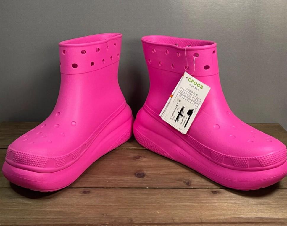 Чоботи жіночі гумові Crocs Crush Rain Boot Juice р. 35 Яскраво-рожевий (20347) - фото 8 Чоботи жіночі гумові Crocs Crush Rain Boot Juice р. 35 Яскраво-рожевий (20347) - фото 8
