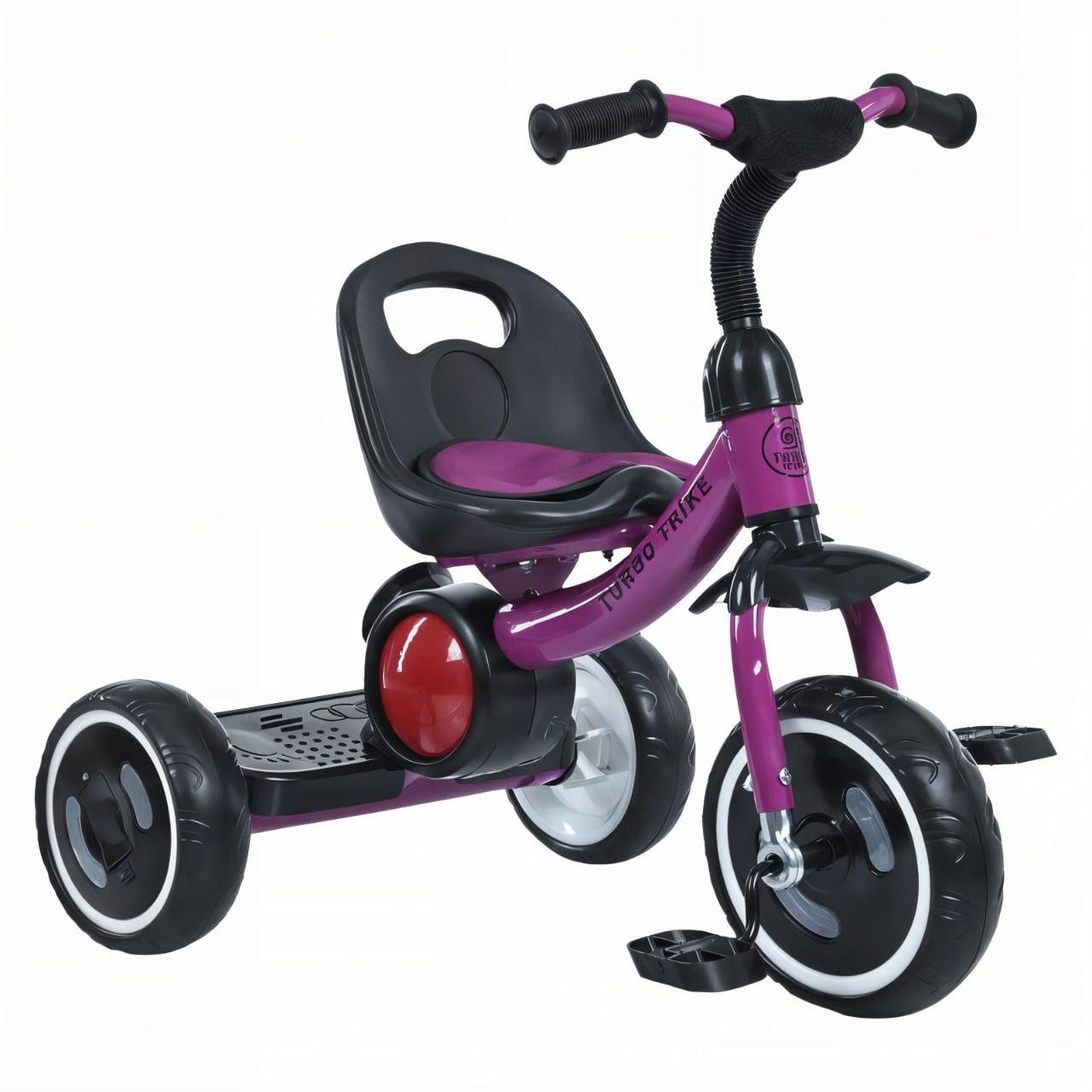 Велосипед трехколесный Turbo Trike MT 3650-2-01 свет/музыка/задняя подножка/накладка на сиденье Фиолетовый (32646377)