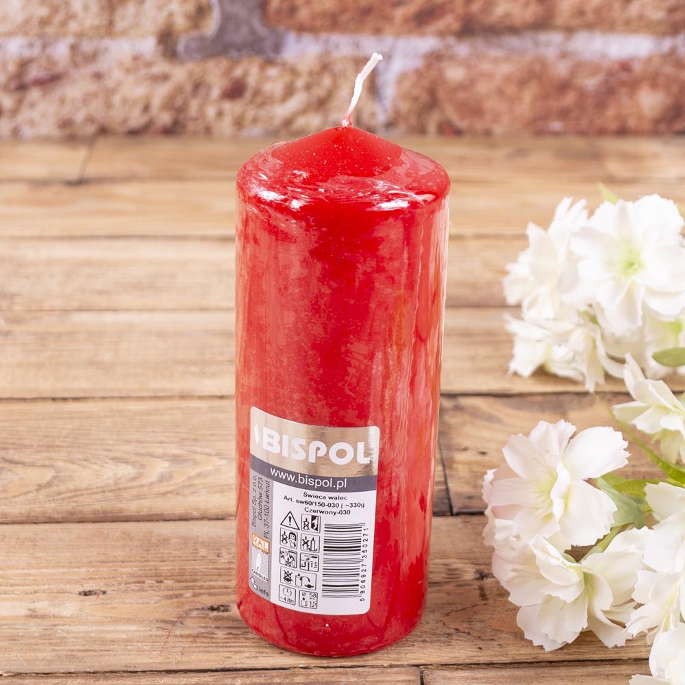 Свеча bispol цилиндрическая 60х150 мм Красный/Белый (2181-4) Свеча bispol цилиндрическая 60х150 мм Красный/Белый (2181-4)