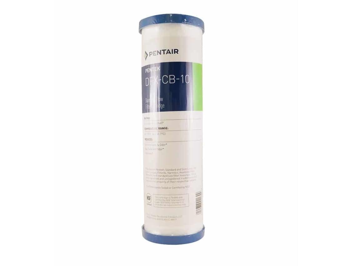 Картридж двухслойный для очистки воды Pentair Pentek DFX-CB-10 10" из гранулированного угля и полипропилена (4268)