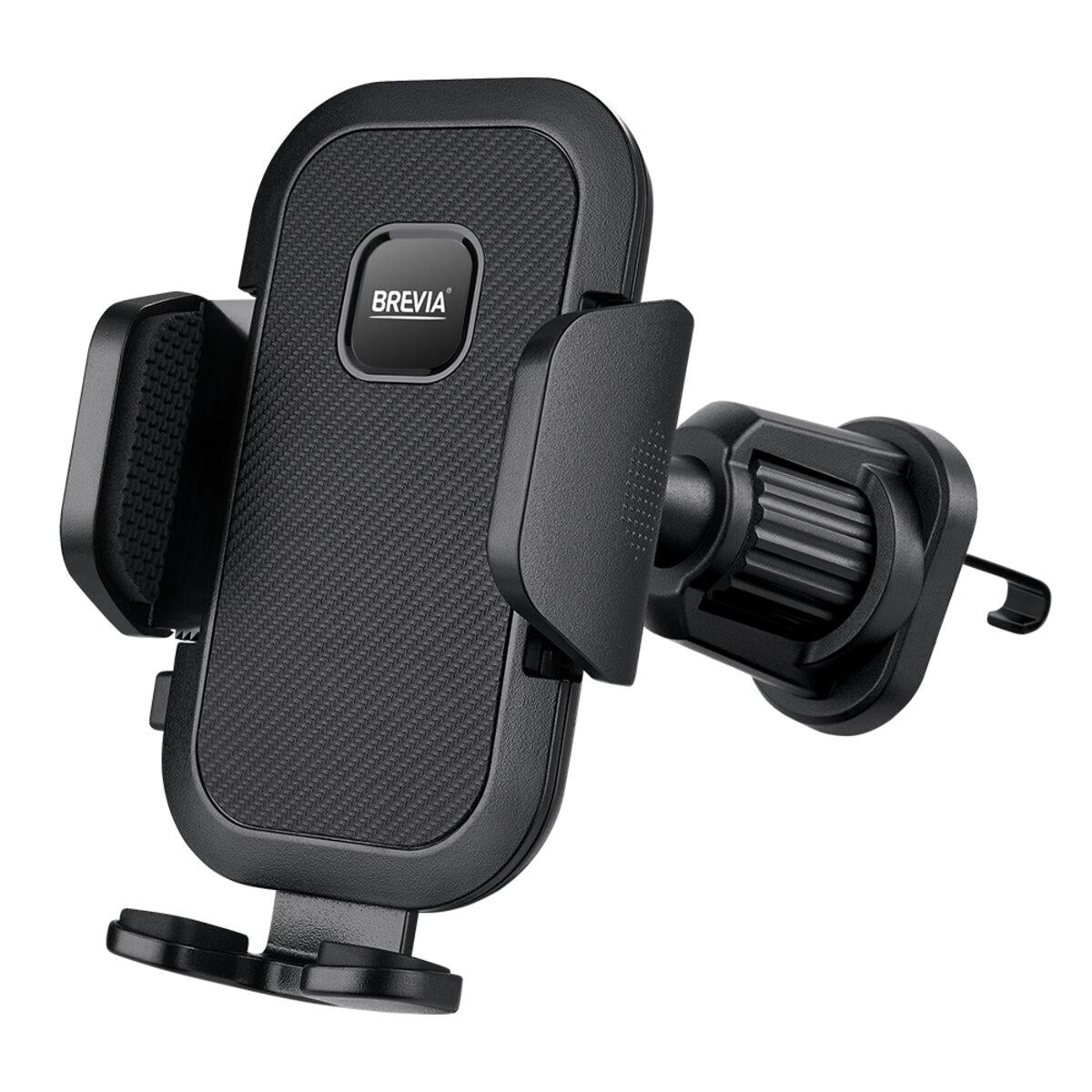 Держатель телефона автомобильный Brevia AirVent Pro MultyHold на дефлектор для 4,7-6,8" ширина до 100 мм Черный (10886)