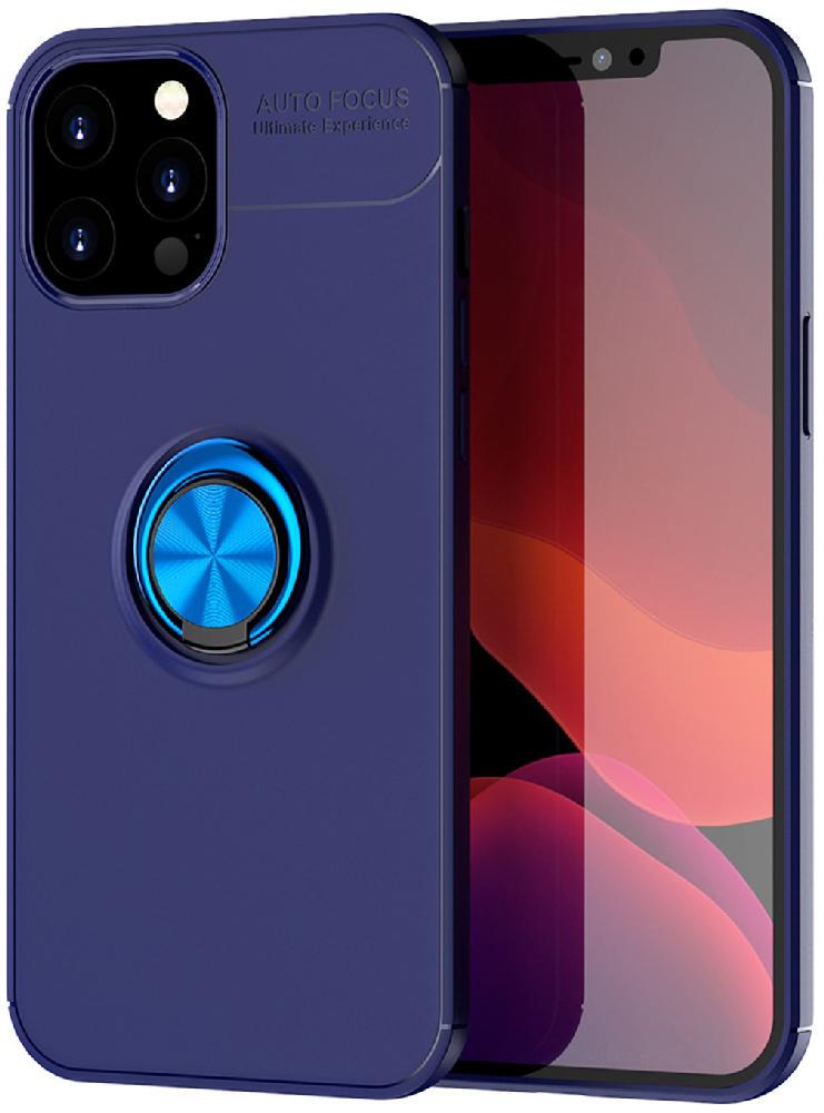 Чехол с кольцом Auto Focus для Apple iPhone 12 Pro Max Blue (17607-28)