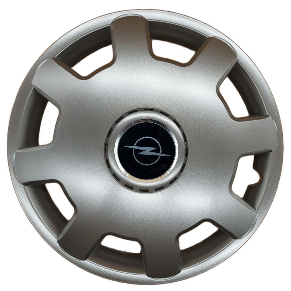 Ковпаки SJS 105 з логотипом Opel NEW 4 шт. R13 Срібний (2789080821)