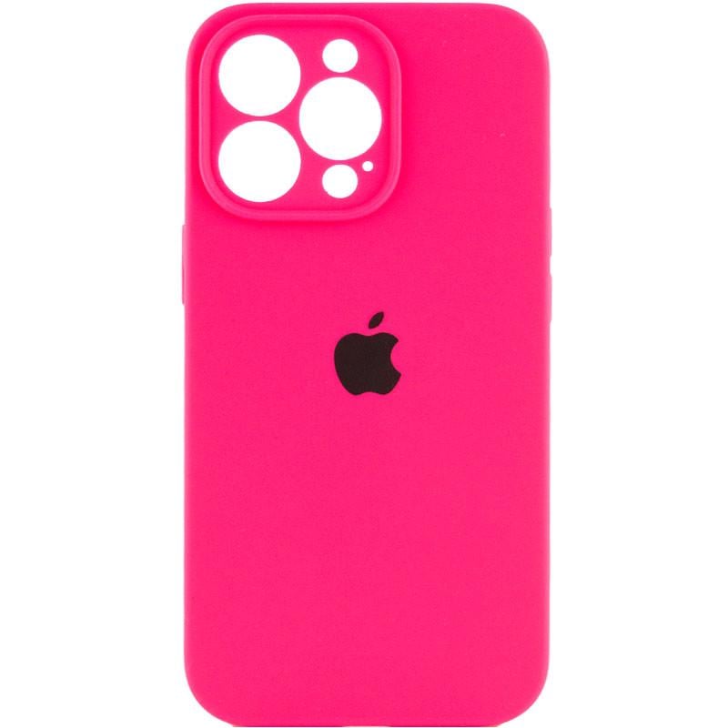 Чохол Silicone Case Full Camera Protective (AA) для Apple iPhone 15 Pro Max (6.7") Рожевий | Barbie pink - фото 1