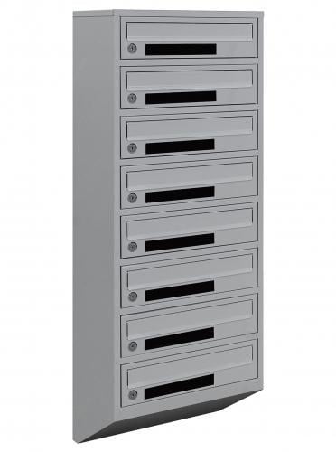 Почтовый ящик Галиндустрия Е1-08-C металлический многосекционный на 8 квартир Серый (132-119-000004754)