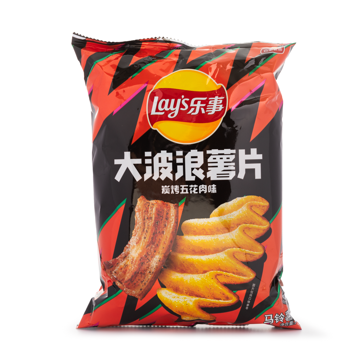 Чипси Lay's Big Wave зі смаком свинячої грудинки 70 г (2112752989) Чипси Lay's Big Wave зі смаком свинячої грудинки 70 г (2112752989)