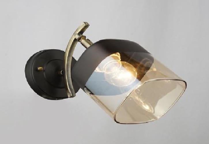 Бра Svet 3878/1 на один плафон Чорно-золотий (30832031)