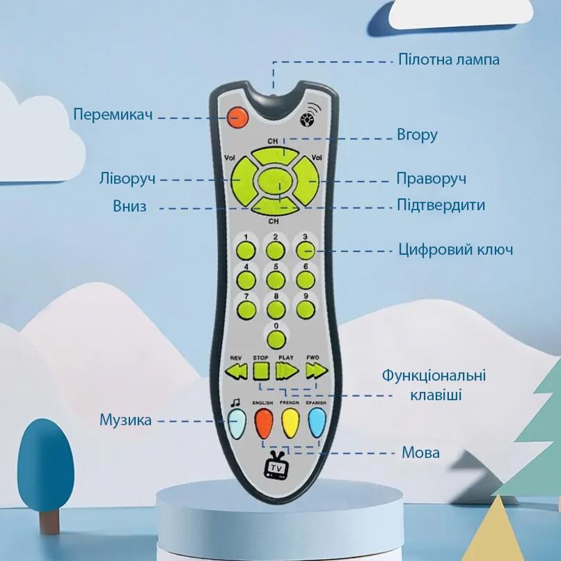 Іграшка музична Taokey Пульт Grey (14247409) - фото 2 Іграшка музична Taokey Пульт Grey (14247409) - фото 2