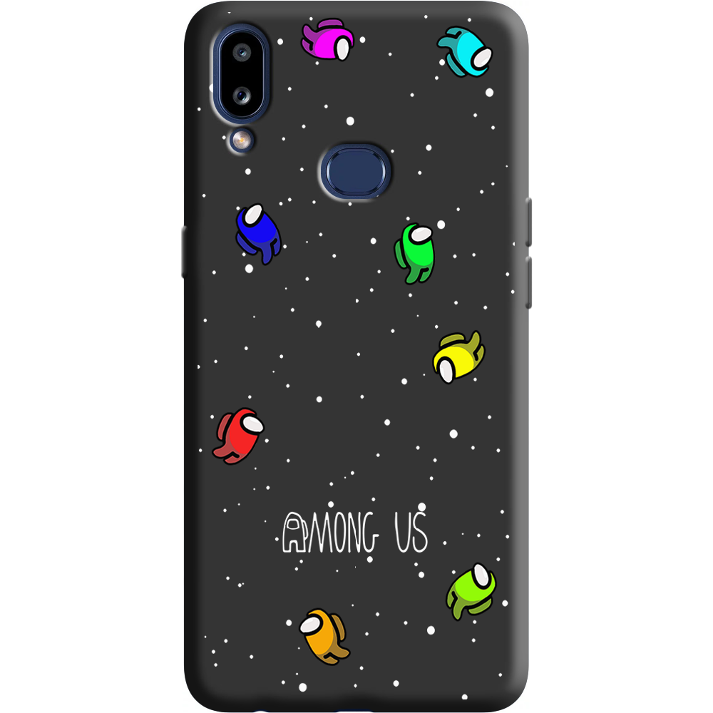 Чехол Boxface Samsung A107 Galaxy A10s Among Us Invisible Черный силикон (37944-bk76-38151)