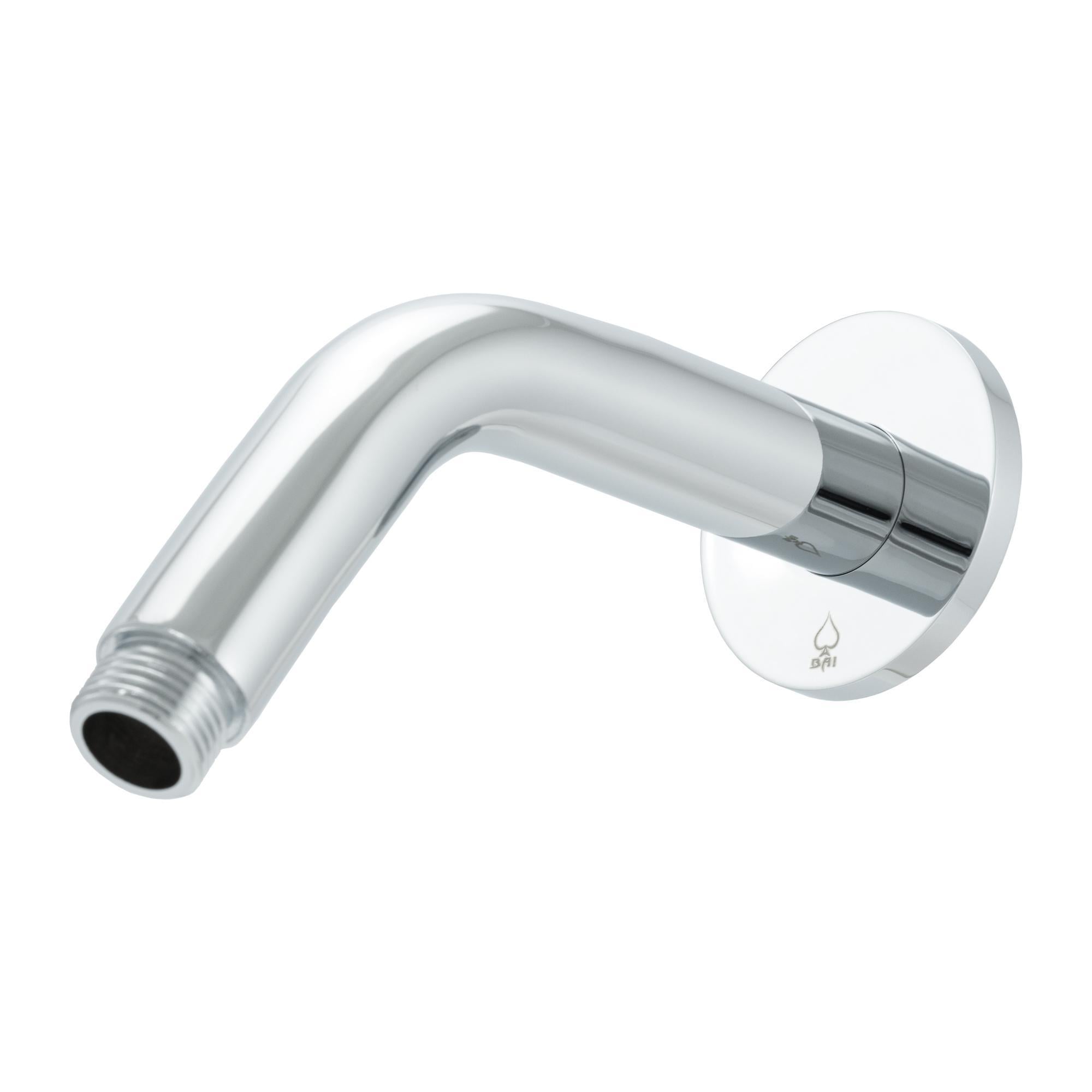 Кронштейн для верхнего душа BAI латунный настенный круглый 15х2х2 см Хром (0444)