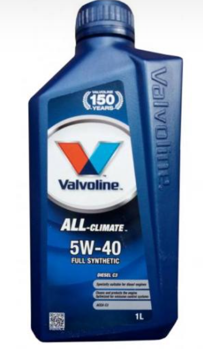 Моторное масло Valvoline All Climate 5W-40 1 л