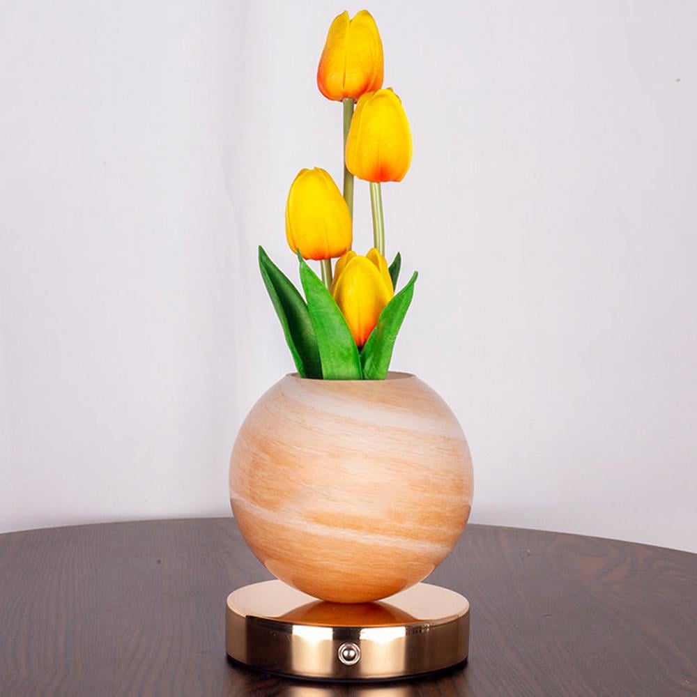 Ночник декоративный трёхцветный тюльпаны с USB зарядкой (1015-772-00)