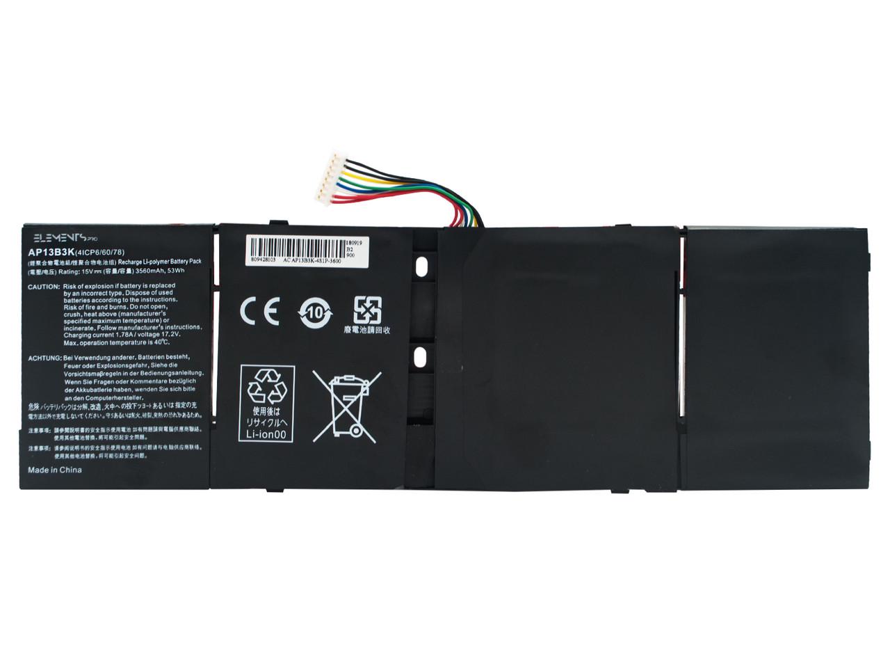 Аккумулятор для ноутбука Acer Aspire M5-583P R7-571/R7-572/V5-472/V5-473/V5-552/V5-572/V5-573 15V 3560 mAh (00000004342)