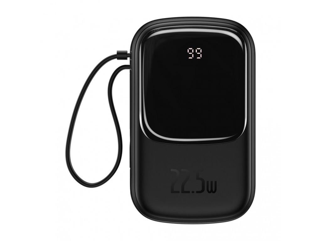 Батарея портативная Baseus Qpow Digital Display Quick Charge Type-C Cable PPQD-I01 20000 mAh 22,5W Black