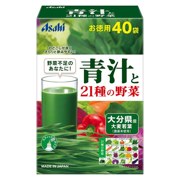 Детокс Asahi Green Juice Aojiru with 21 vegetables 3,3 г 40 sticks (000024142)