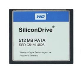 Карта памяти Compact Flash WD SiliconDrive 512Mb (18343437) - фото 2