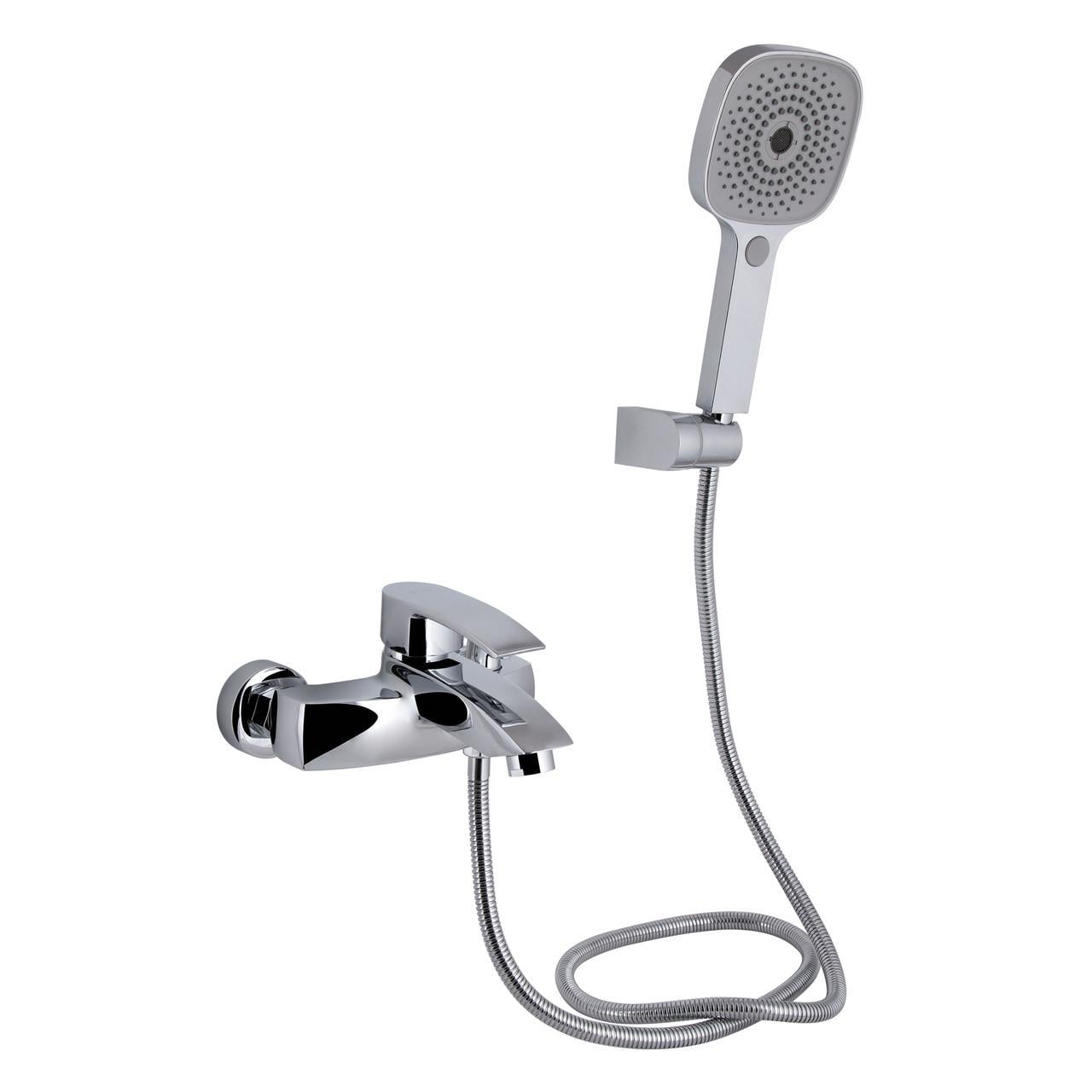 Змішувач для ванни Qtap Swan Eco з душовим гарнітуром QTSWA259CRM45534 Chrome (2553560820)