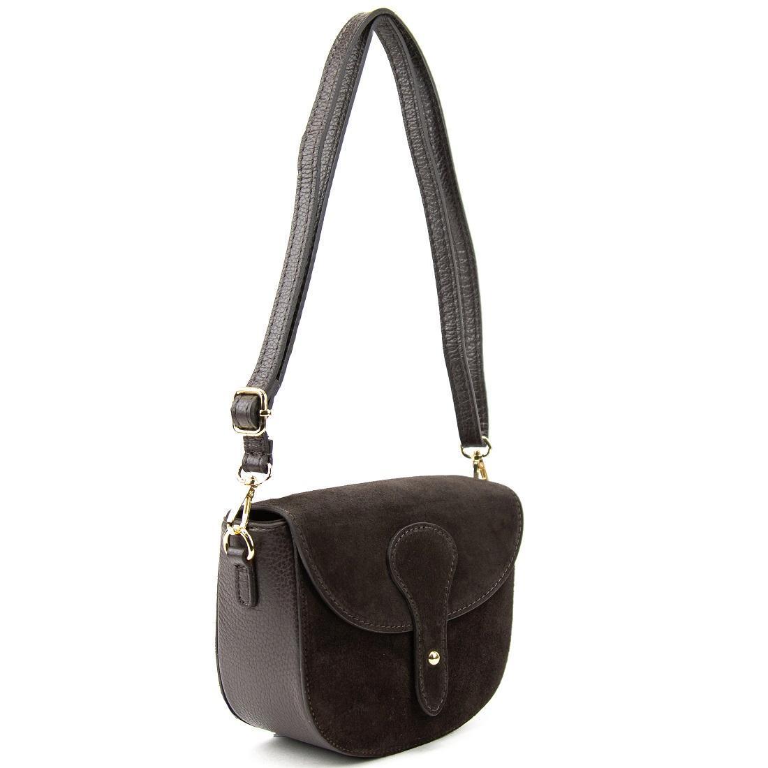 Женская сумка замшевая Firenze Italy F-IT-9876DB Шоколадный (2798992085) - фото 7